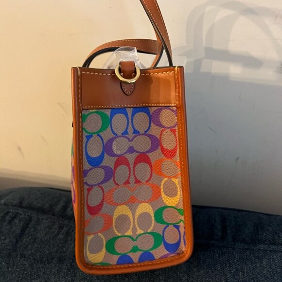 Coach Field Tote 22 In Pride Rainbow - Picture 4 of 7